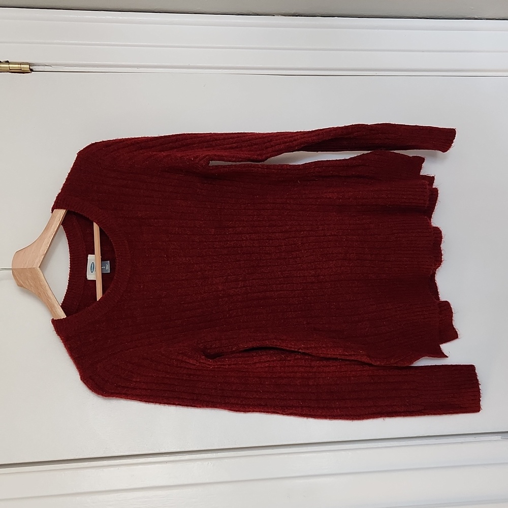 Old Navy Red Ribbed Sweater - Picture 2 of 6